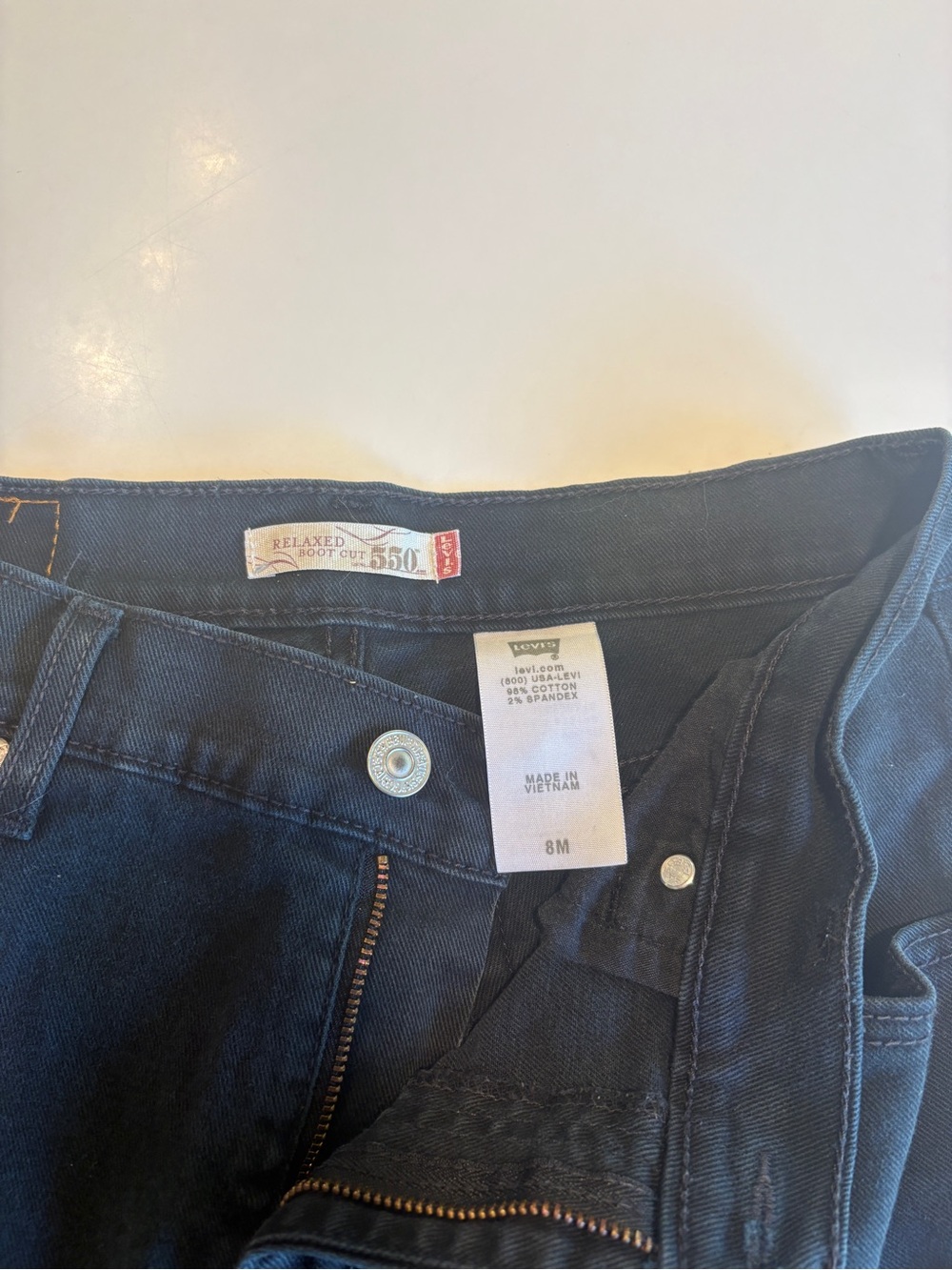 Levi's Black Bootcut Jeans - Relaxed Fit 550